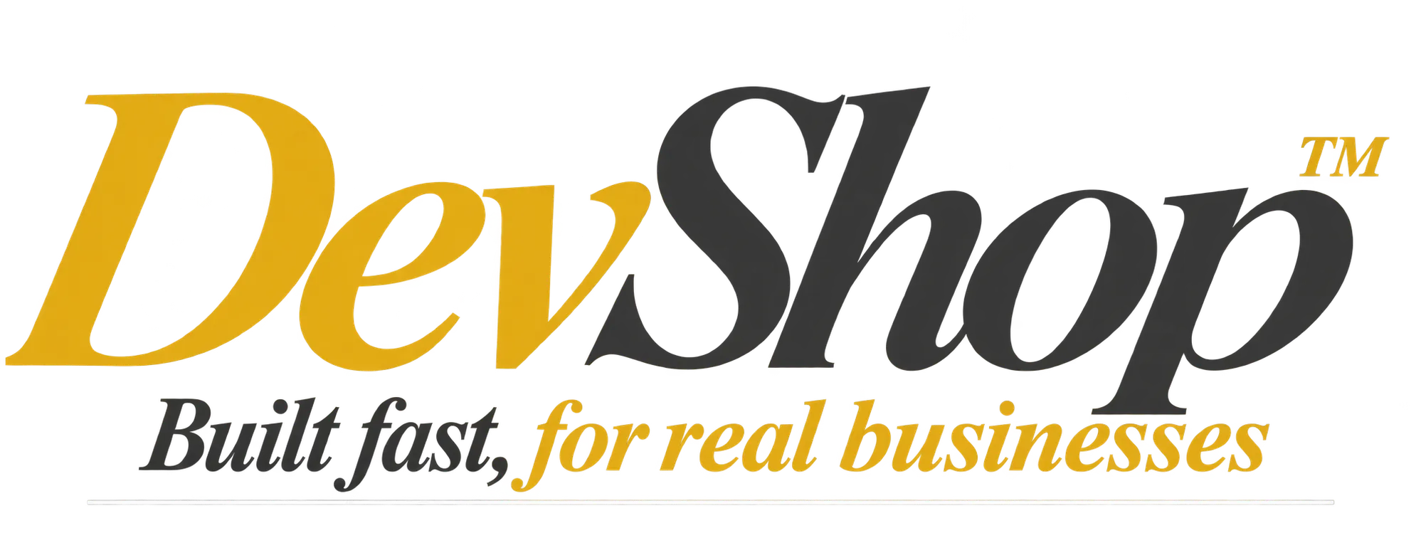 DevShop — built fast, for real businesses