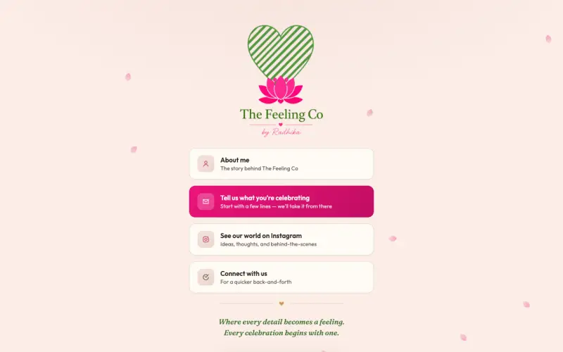 The Feeling Co live site