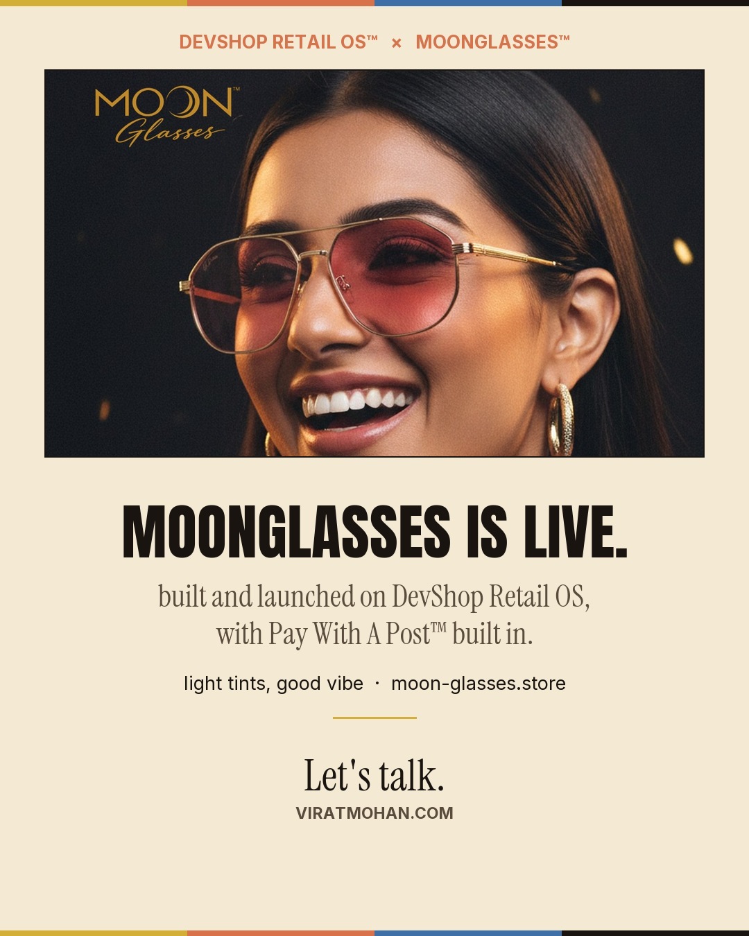 Moonglasses is live.